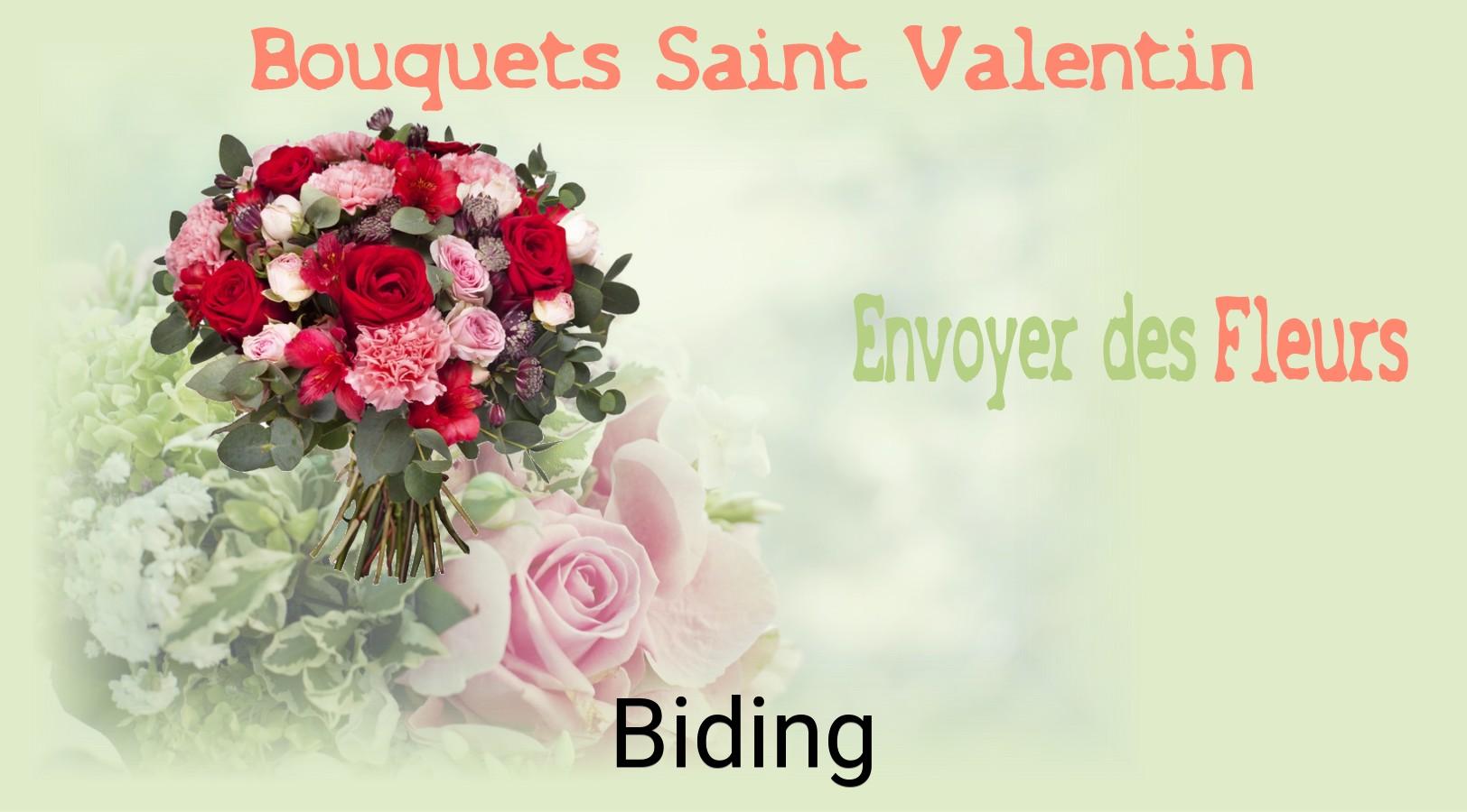 Roses de Saint-Valentin livrées à Biding